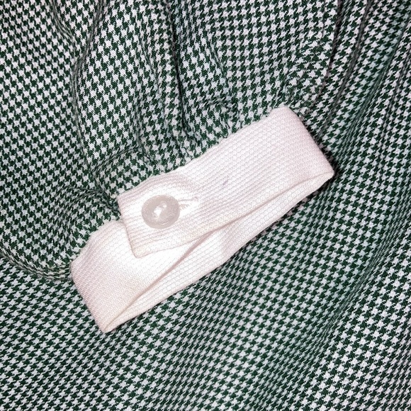 Zu Christmas candy cane green white dogtooth Peter Pan collar dress 12m - Picture 4 of 10